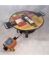 Kit à paella complet pour 4 personnes - Plat acier